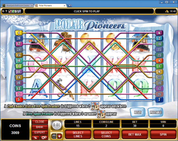 Polar Pioneers bonus slot BlackJack Ballroom online casino app