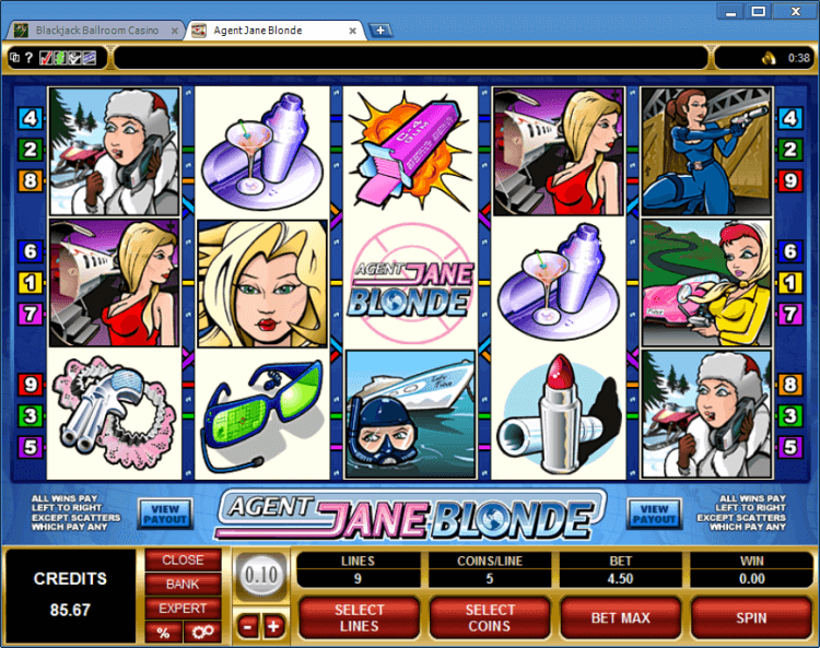 Regular Video Slot Agent Jane Blonde online